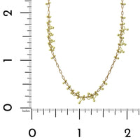 18K Yellow Gold Beaded Sections Necklace