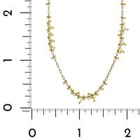 18K Yellow Gold Beaded Sections Necklace
