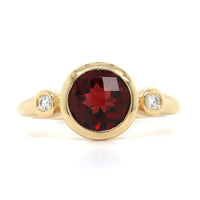 14K Yellow Gold Garnet Ring, 14k yellow gold, Long's Jewelers