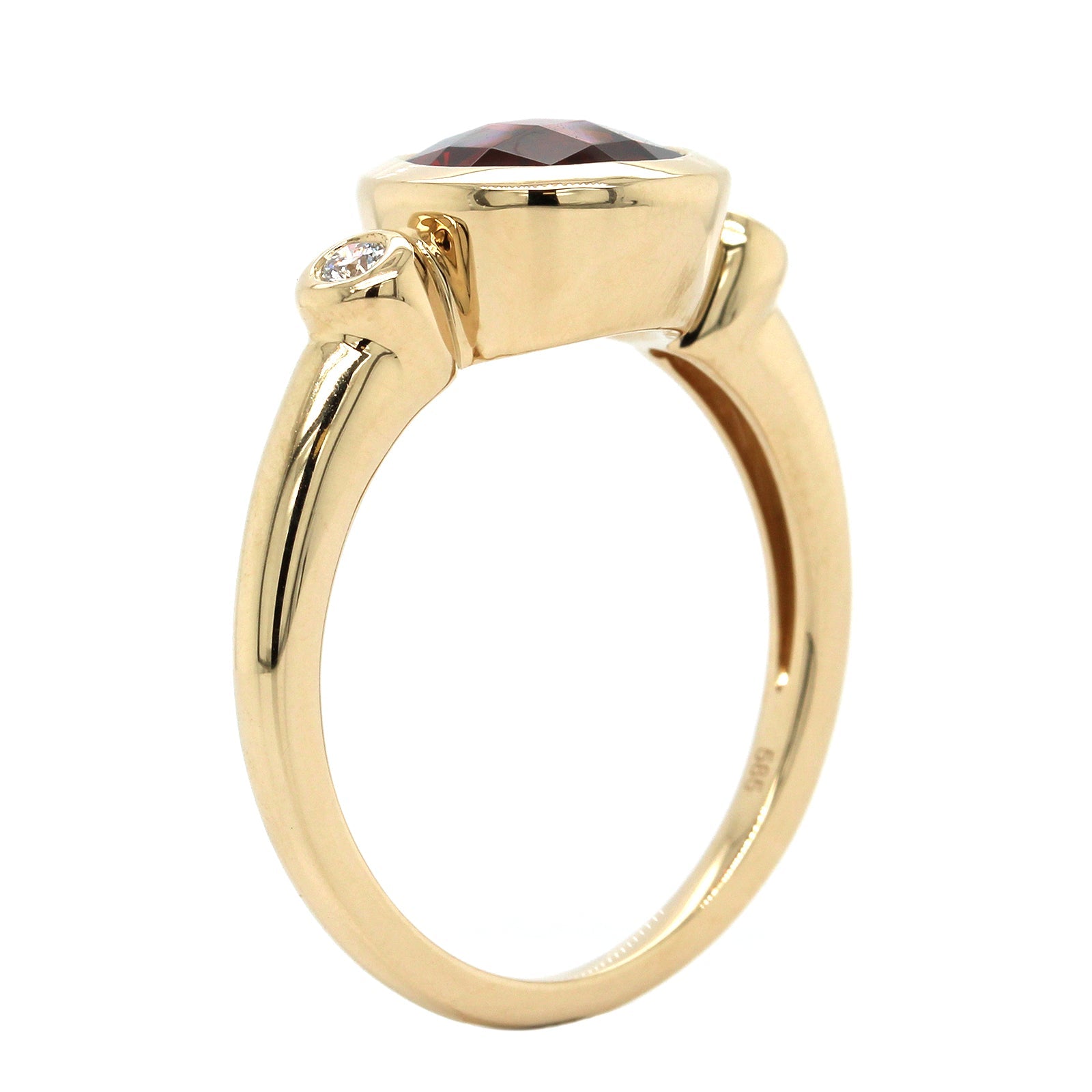 14K Yellow Gold Garnet Ring, 14k yellow gold, Long's Jewelers