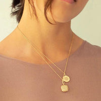 18K Rose Gold Champagne Diamond Locket