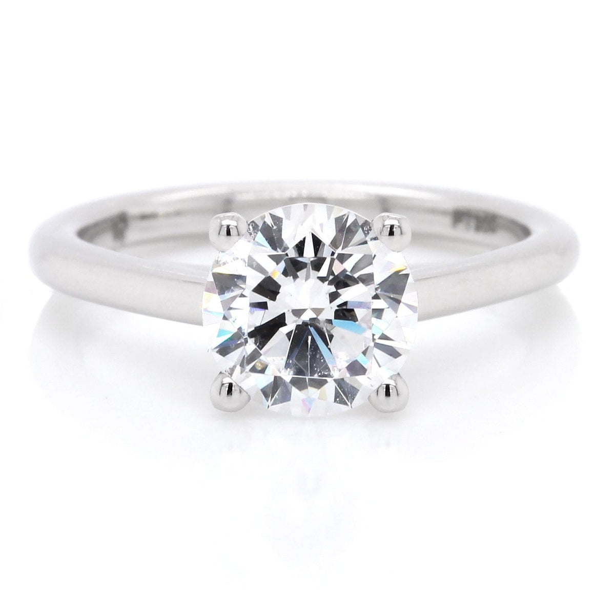 Platinum Four Prong Engagement Ring