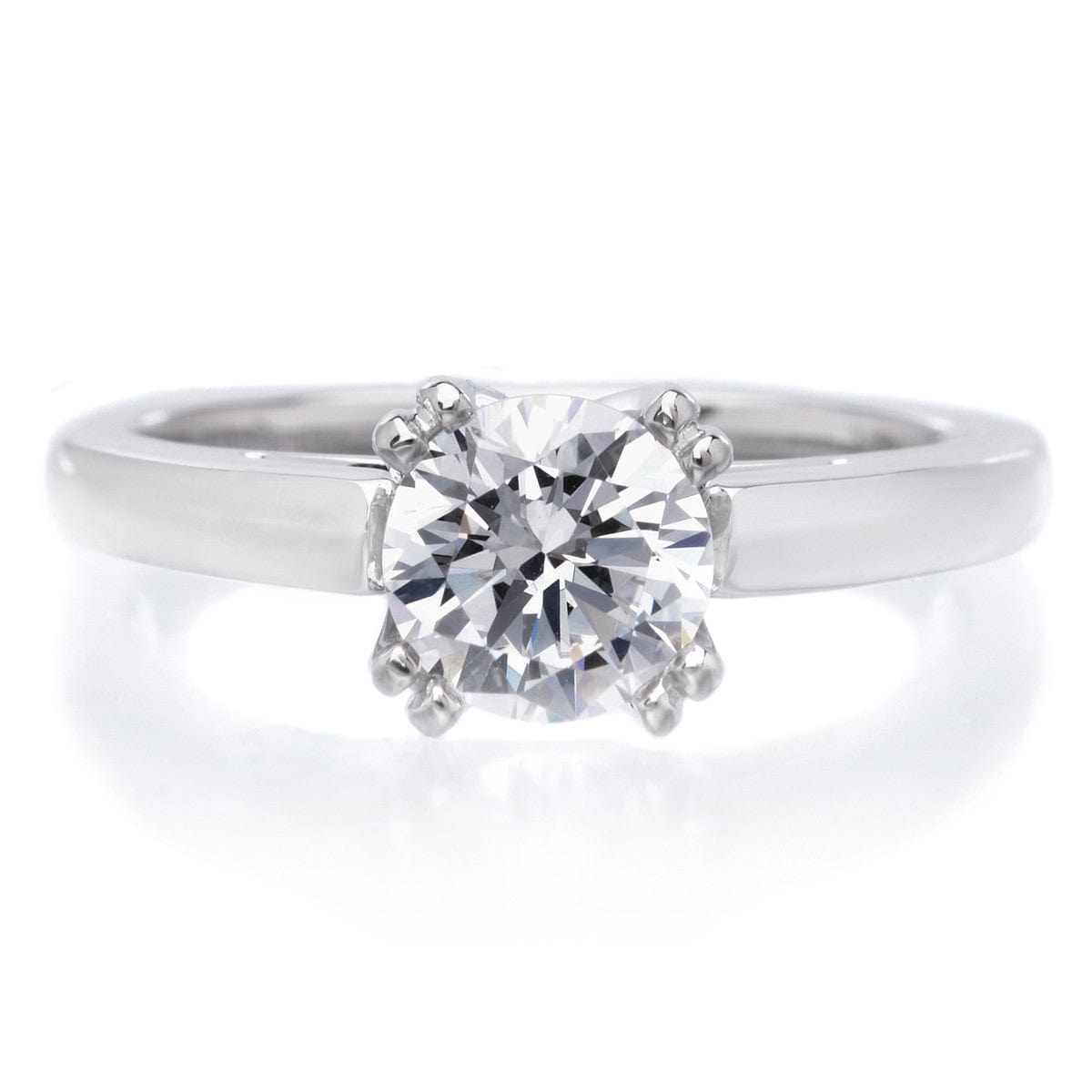 18K White Gold Cashe Engagement Ring