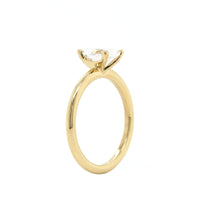 18K Yellow Gold 4-Prong Engagement Ring Setting