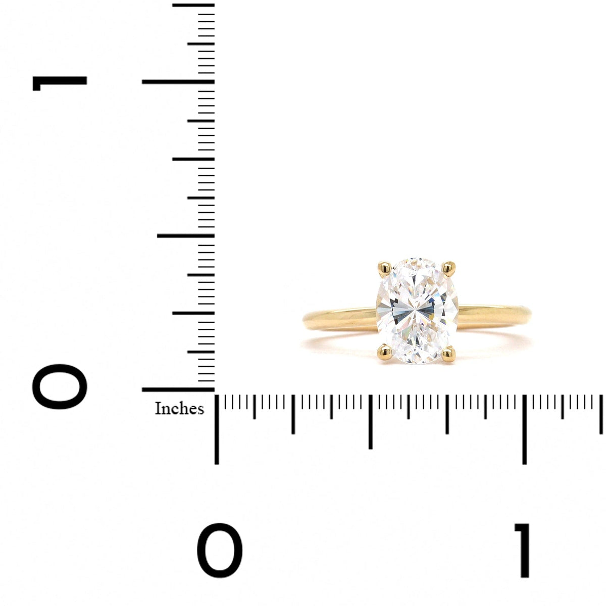 18K Yellow Gold 4-Prong Engagement Ring Setting
