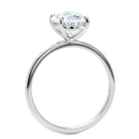 Platinum Oval 4 Prong Solitaire Engagement Ring Setting, Platinum, Long's Jewelers