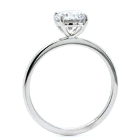 Platinum Round 4 Prong Solitaire Engagement Ring Setting, Platinum, Long's Jewelers