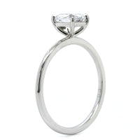 Platinum Cushion 4 Prong Solitaire Engagement Ring Setting, Platinum, Long's Jewelers