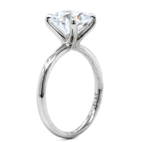 Platinum Round 4 Prong Solitaire Engagement Ring Setting, Platinum, Long's Jewelers