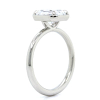Platinum 4 Prong Bezel Set Engagement Ring Setting, Platinum, Long's Jewelers