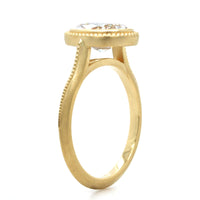 18K Yellow Gold Vintage Style Engagement Ring Setting, 18k yellow gold, Long's Jewelers