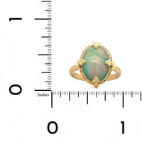 Amali 18K Yellow Gold Oval Opal Ring