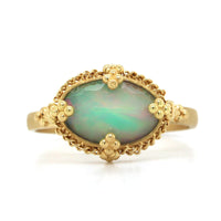 18K Yellow Gold Ethiopian Opal Ring, Long's Jewelers