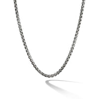 Large Box Chain Necklace, Sterling Silver, Long's Jewelers