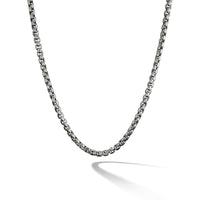 Large Box Chain Necklace, Sterling Silver, Long's Jewelers