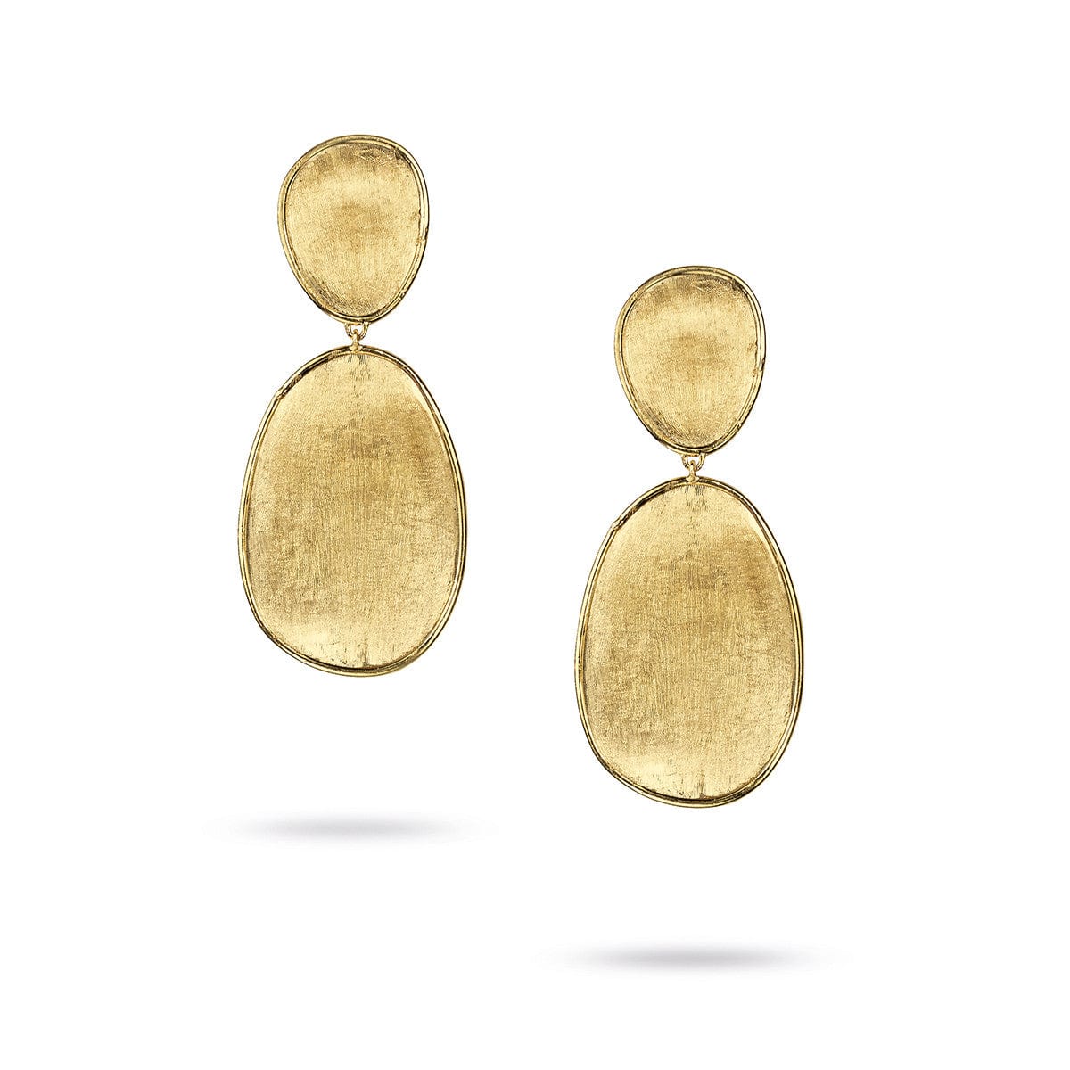 Marco Bicego Lunaria 18K Yellow Gold Small Double Drop Earrings