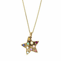 Lupe Rainbow Star Necklace