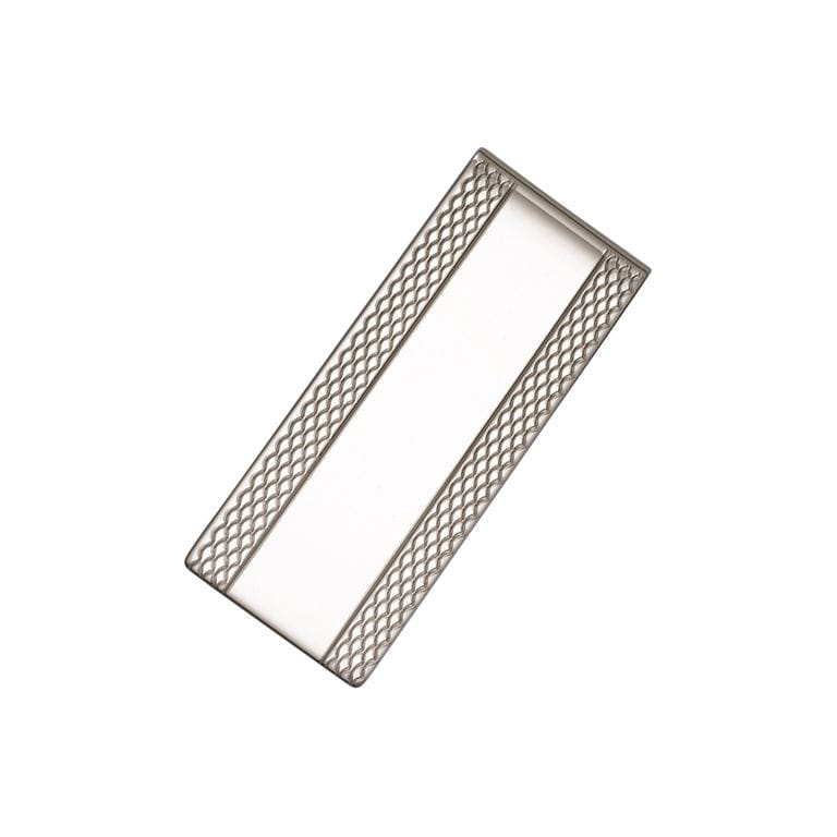 Sterling Silver Engravable Wave Pattern Money Clip
