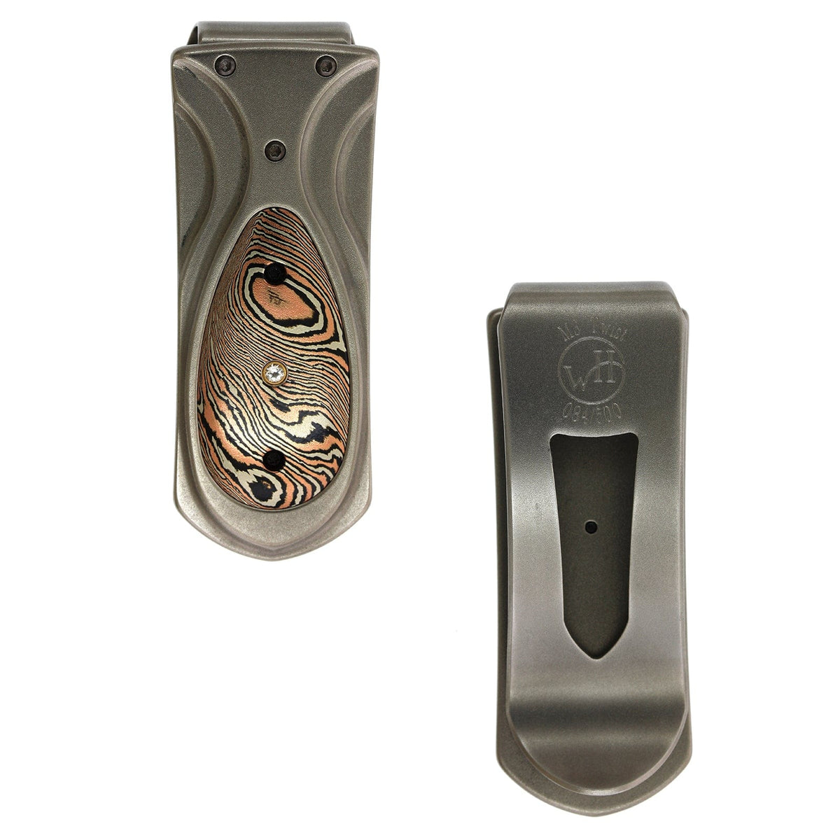 Stainless Steel Topaz Money Clip