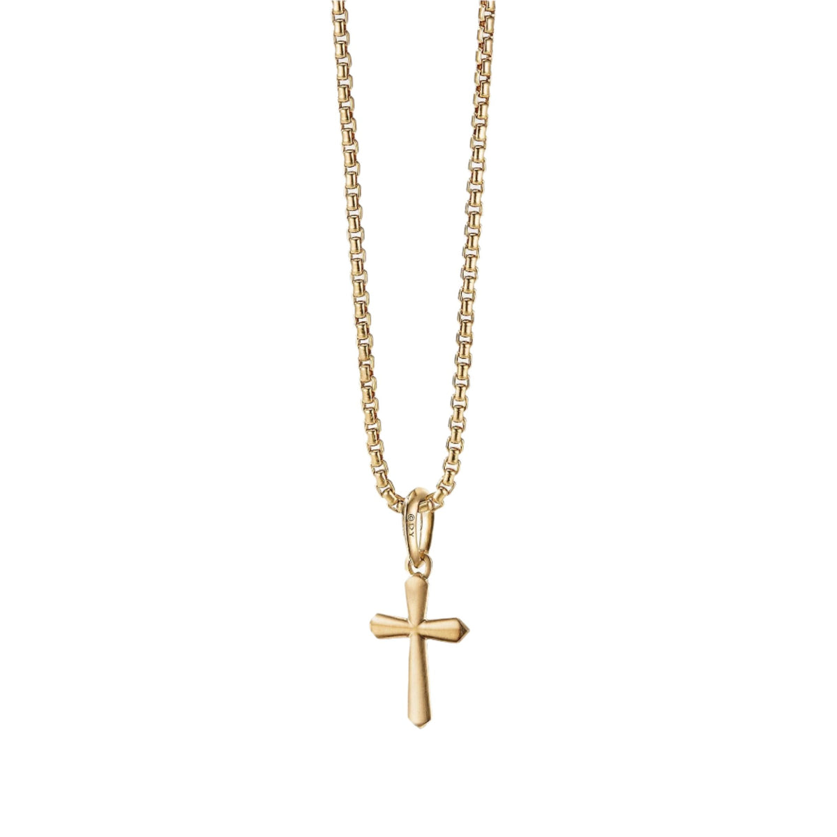 Roman Cross Amulet in 18K Gold