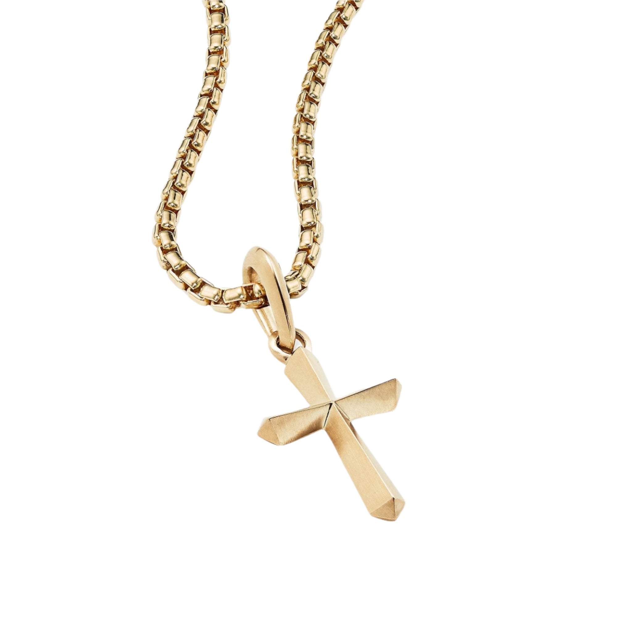 Roman Cross Amulet in 18K Gold