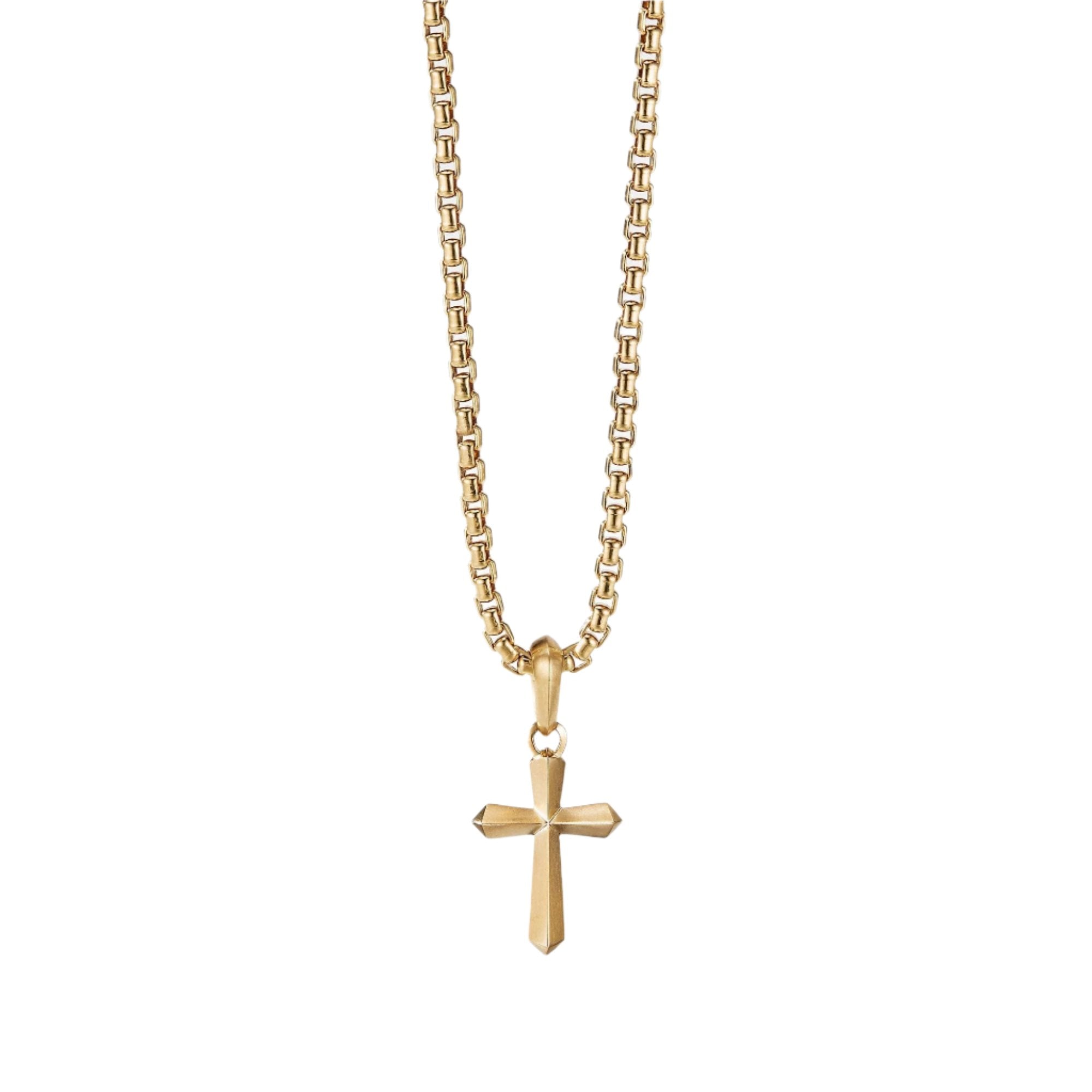 Roman Cross Amulet in 18K Gold