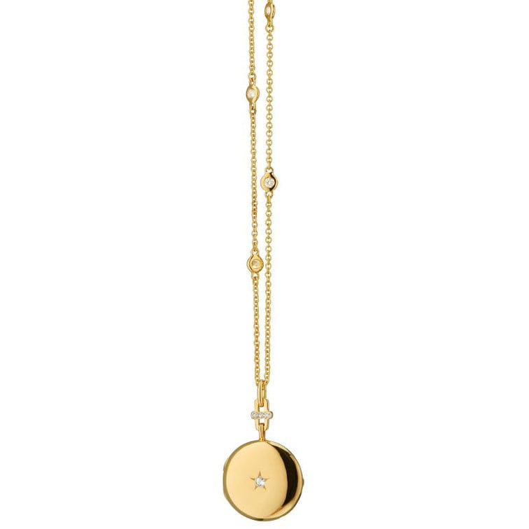 18K Yellow Gold Twinkle Star Locket