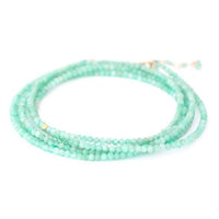 18K Yellow Gold Amazonite Wrap Bracelet