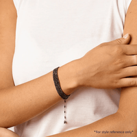 18K Yellow Gold Hematite Wrap Bracelet