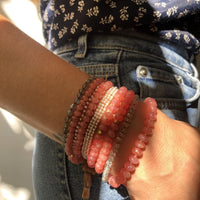 Labradorite Bead Bracelet with Tassel