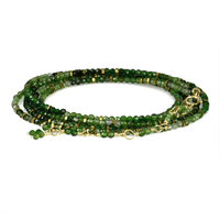 18K Yellow Gold Tourmaline Wrap Bracelet