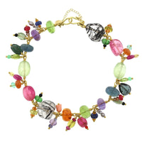 18/22K Yellow Gold Multi Gemstone Bracelet