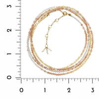 18K Yellow Gold Multi Stone Wrap Bracelet