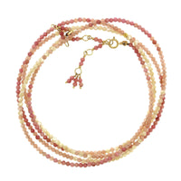 18K Yellow Gold Multi Stone Wrap Bracelet