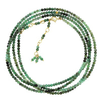 18K Yellow Gold Sakoda Emerald Wrap Bracelet