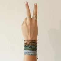 18K Yellow Gold Sakoda Emerald Wrap Bracelet