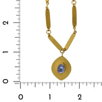 22K Yellow Gold Spinel Pendant Bracelet, 22k and 18k yellow gold Long's Jewelers