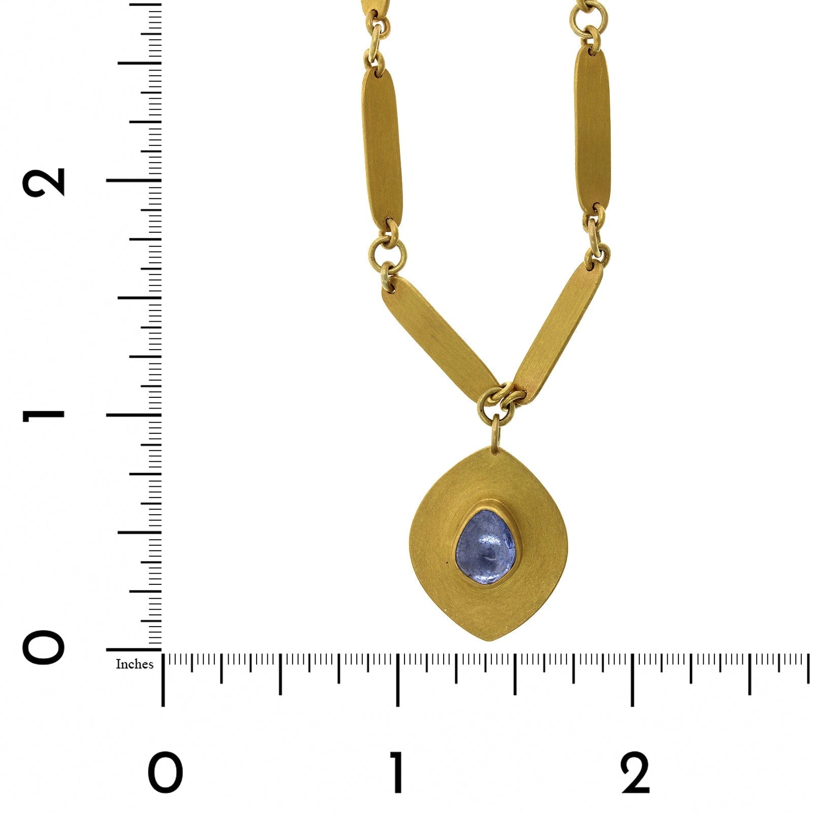 22K Yellow Gold Spinel Pendant Bracelet, 22k and 18k yellow gold Long's Jewelers