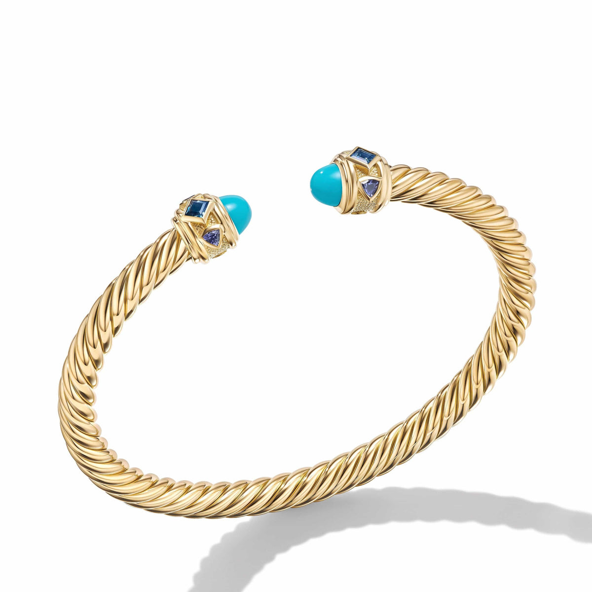 Renaissance® Bracelet in 18K Yellow Gold with Turquoise, Hampton Blue Topaz and Iolite