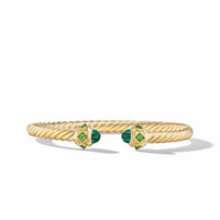 Renaissance® Bracelet in 18K Yellow Gold with Malachite and Chrome Diopside