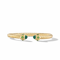 Renaissance® Bracelet in 18K Yellow Gold with Malachite and Chrome Diopside