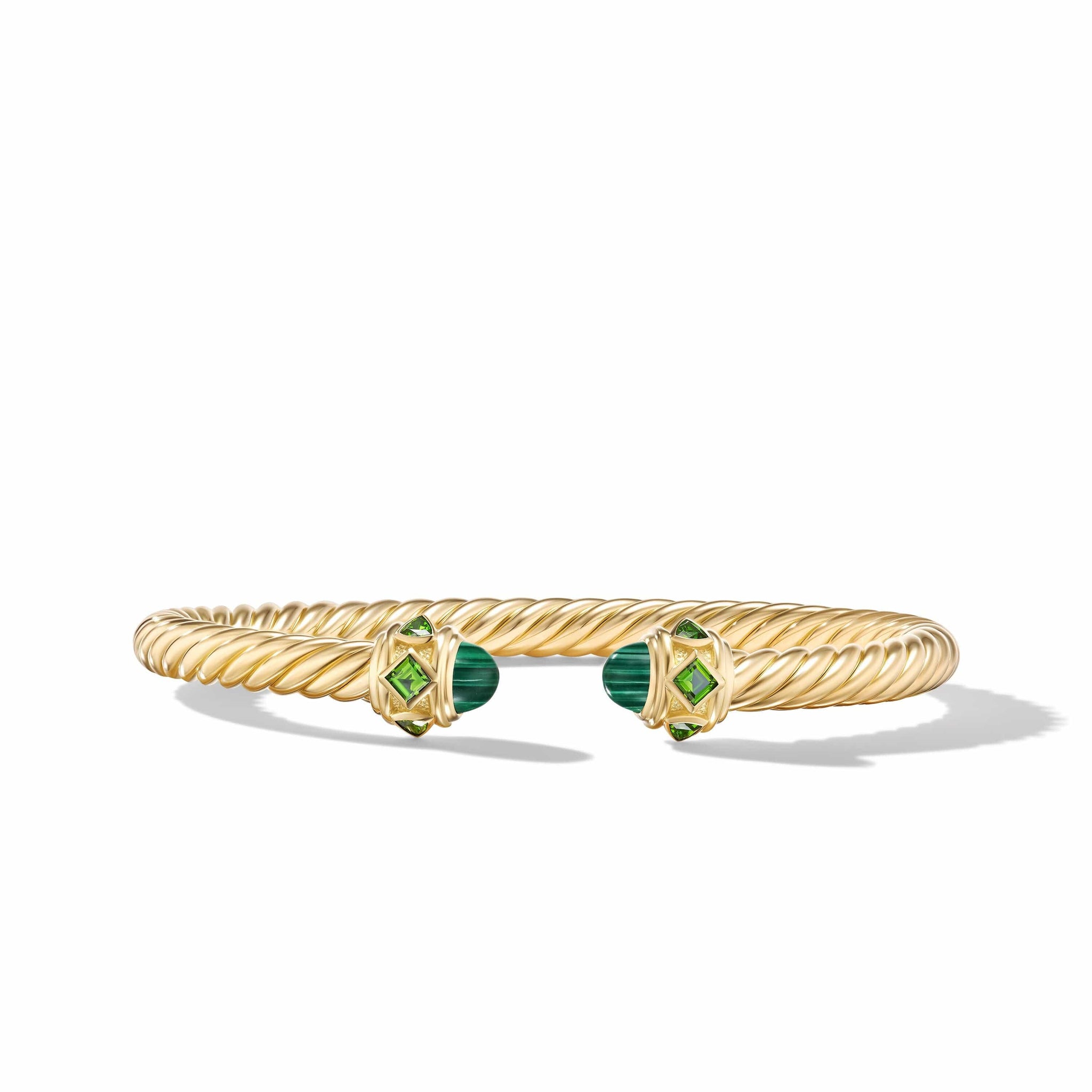 Renaissance® Bracelet in 18K Yellow Gold with Malachite and Chrome Diopside