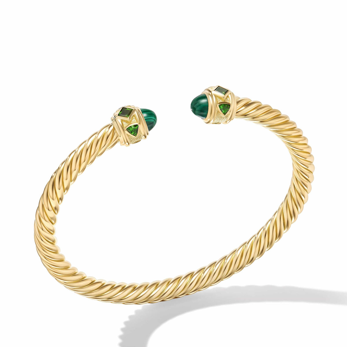 Renaissance® Bracelet in 18K Yellow Gold with Malachite and Chrome Diopside