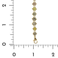 18K Yellow Gold Multi Colored Diamond Bracelet, Long's Jewelers