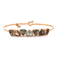 18K Rose Gold Watermelon Tourmaline Bracelet
