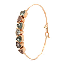 18K Rose Gold Watermelon Tourmaline Bracelet