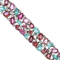 Oscar Heyman Platinum Multi Shape Paraiba Bracelet