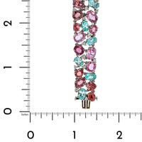 Oscar Heyman Platinum Multi Shape Paraiba Bracelet