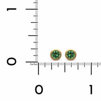 18K Yellow Gold Tsavorite Stud Earrings