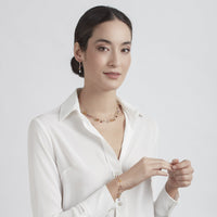 Marco Bicego Paradise 18K Yellow Gold Mix Stone Drop Earrings